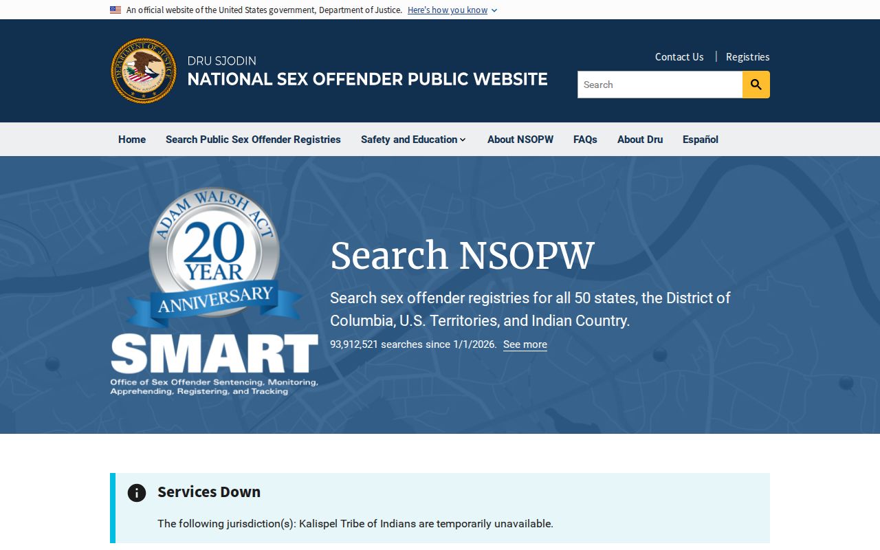Colorado County sex offender lookup through the national NSOPW registry